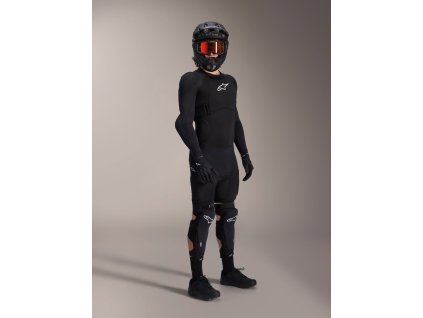 ALPINESTARS Chrániče kolien a píšťal A-Impact PLASMA Pro – čierna/biela