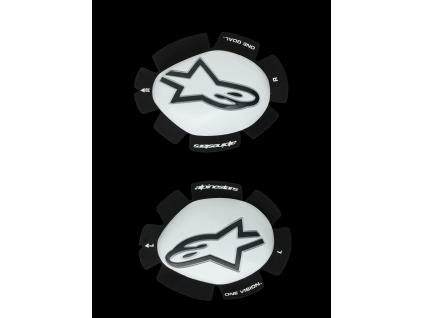 ALPINESTARS Kolenný slider GP Plus Knee Slider – biela/čierna