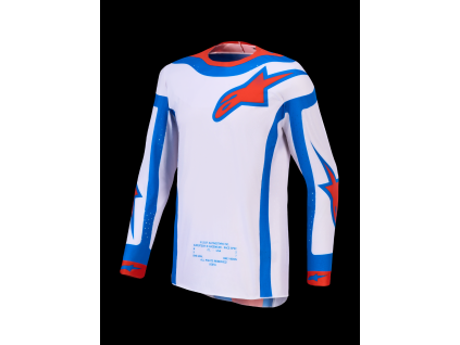 ALPINESTARS Motokrosový dres Supertech Vesta 2027 – svetloorgovánová/červená Cardinal