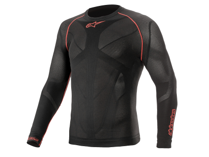 ALPINESTARS Funkčné tričko s dlhým rukávom Ride Tech V2 Summer Long Sleeve – čierna/červená