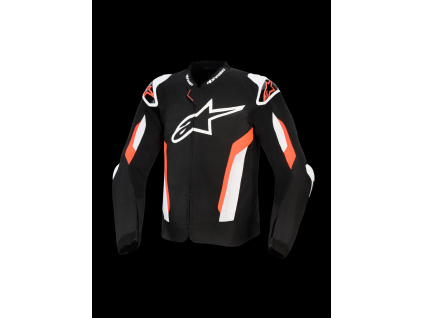 ALPINESTARS Odvetraná športová moto bunda T-GP Air – čierna/červená fluo