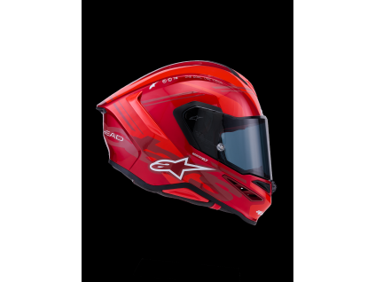ALPINESTARS Integrálna prilba S-R7 A-Core ECE 22.06 – červená/biela lesklá