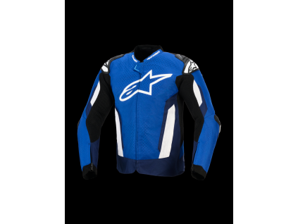 ALPINESTARS Odvetraná športová moto bunda T-GP Air – jasná modrá/námornícka modrá/biela