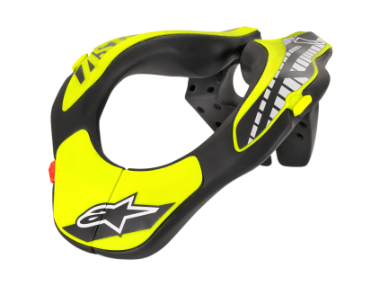 ALPINESTARS Detský chránič krku Youth Neck Support – čierna/fluorescenčná žltá