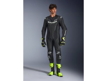 ALPINESTARS Kožená moto kombinéza GP Force V2 1-Piece – čierna