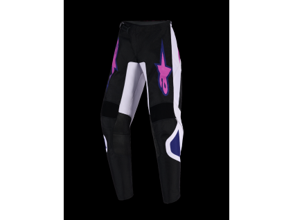 ALPINESTARS Detské motokrosové nohavice Youth Fluid Grid 2026 – čierna/svetlosivá/fialová