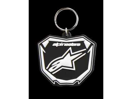 ALPINESTARS Kľúčenka Plate – čierna/biela