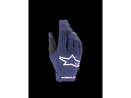 ALPINESTARS Motokrosové rukavice Radar 2025 – nočná námornícka modrá/biela