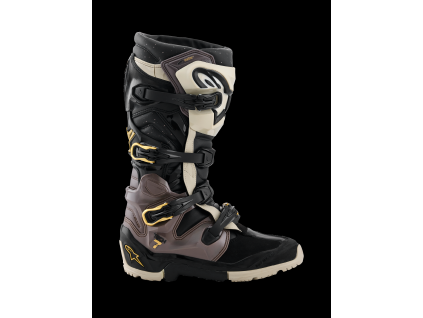 ALPINESTARS Enduro čižmy Tech 7 Enduro Drystar – čierna/tmavá sivá/zlatá