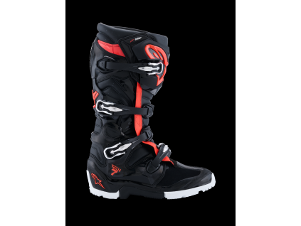 ALPINESTARS Enduro čižmy Tech 7 Enduro Drystar – čierna/červená fluo/biela