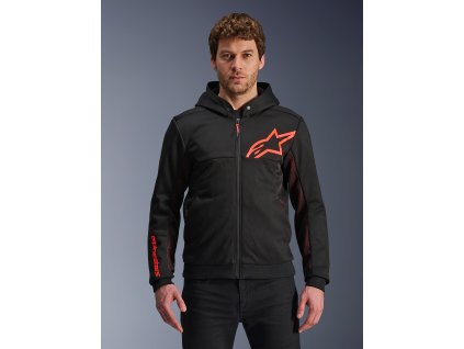 ALPINESTARS Ochranná moto mikina Chrome Air Sport – čierna/červená fluo