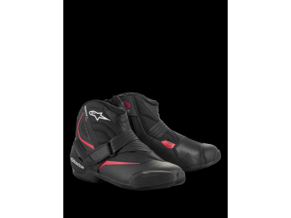 ALPINESTARS Nízke moto čižmy SMX-1 R V2 – čierna/červená