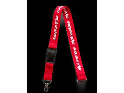 ALPINESTARS Šnúrka na krk Linear – červená/biela