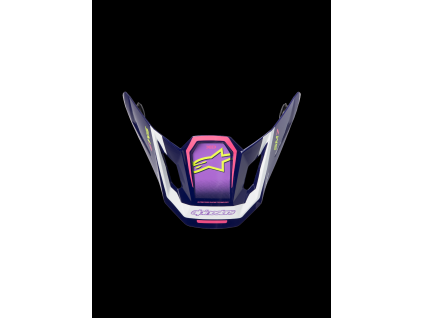 ALPINESTARS Náhradný šilt S-M7 Deed – fialová/ružová, lesklá