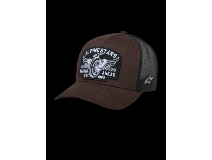 ALPINESTARS Šiltovka Heritage Patch Trucker – hnedá/čierna