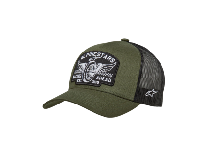 ALPINESTARS Šiltovka Heritage Patch Trucker – vojenská zelená/čierna