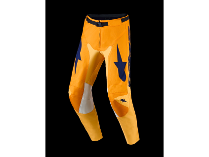ALPINESTARS Motokrosové nohavice Racer Amber 2027 – oranžová/zlatá/modrá Deep Blue