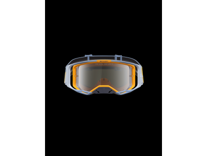 ALPINESTARS Motokrosové okuliare Vision 8 Maven – Dust Blue Orange, strieborné zrkadlové sklo