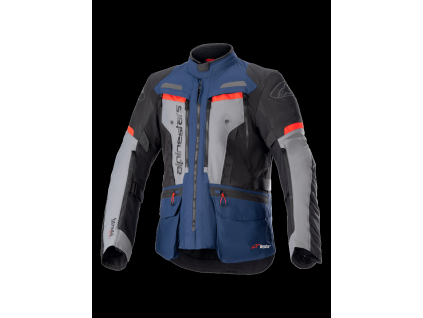 ALPINESTARS Textilná moto bunda Bogotá Pro Drystar – tmavá modrá/čierna/jasná červená