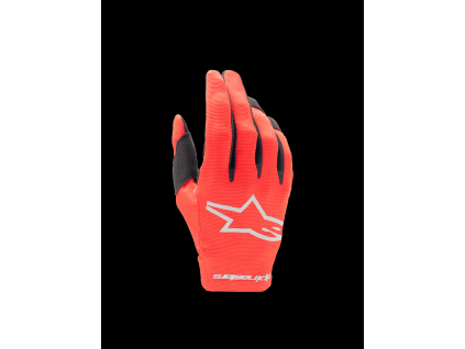 ALPINESTARS Motokrosové rukavice Radar 2025 – Mars červená/strieborná