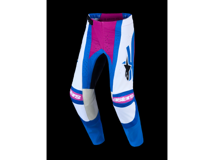 ALPINESTARS Motokrosové nohavice Techstar Maven 2027 – biela/koralová Hot Coral/modrá Blithe