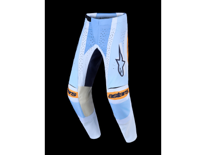 ALPINESTARS Motokrosové nohavice Techstar Maven 2027 – prašná modrá/mandarínková/čierna