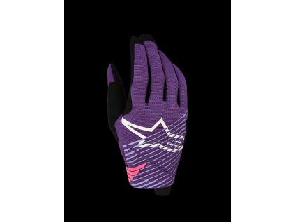 ALPINESTARS Motokrosové rukavice Radar Pro 2027 – tmavá fialová/čierna