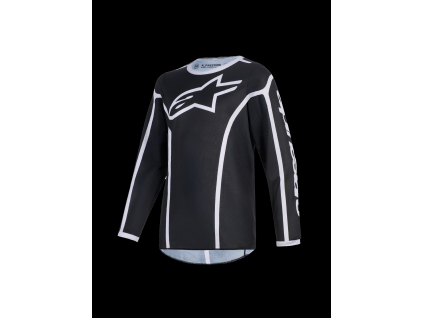 ALPINESTARS Detský motokrosový dres Youth Fluid Apex 2026 – čierna/sivá
