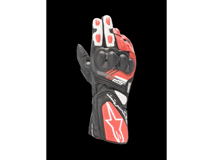 ALPINESTARS Športové moto rukavice SP-8 V3 – čierna/biela/jasná červená