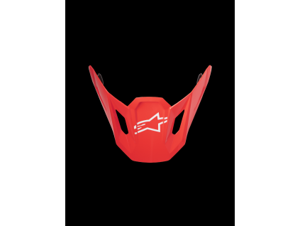 ALPINESTARS Náhradný šilt S-M7 Core – červená lesklá