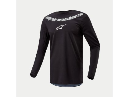 ALPINESTARS Motokrosový dres Fluid Graphite 2024 – čierna/strieborná