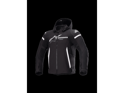 ALPINESTARS Nepremokavá textilná moto bunda Zaca Waterproof – čierna/biela