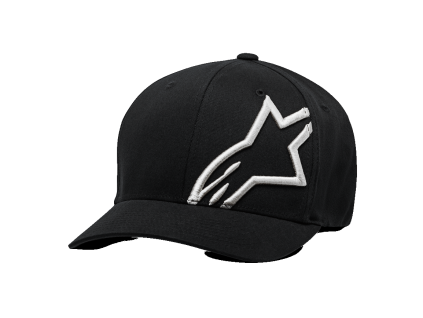 ALPINESTARS Šiltovka Corp Shift 2 Curved Bill – čierna/biela