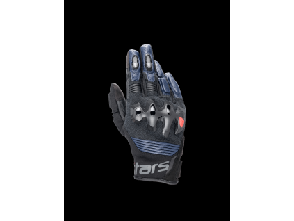 ALPINESTARS Kožené moto rukavice Harok – tmavomodrá/čierna