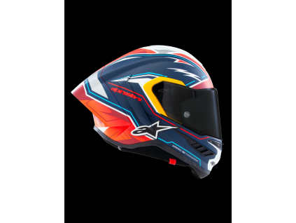 ALPINESTARS Integrálna prilba Supertech R10 Acosta Limited Edition ECE 22.06 – modrá/červená/biela matná