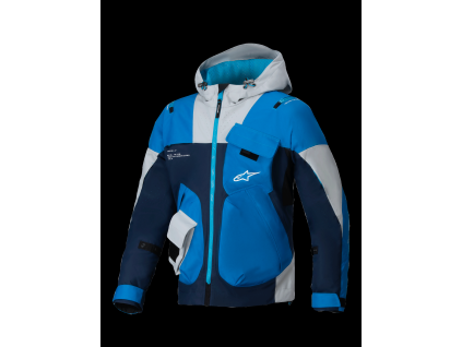 ALPINESTARS Letná moto bunda Mogress Air – modrá/mandľová