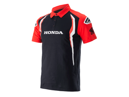 ALPINESTARS Polokošeľa Honda Polo – červená/čierna