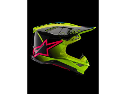 ALPINESTARS Motokrosová prilba Supertech M10 Unite ECE 22.06 – žltá fluo/čierna/ružová Diva Gl