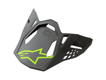 ALPINESTARS Náhradný šilt S-M8 Radium – sivá/žltá