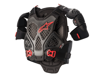 ALPINESTARS Chránič hrude A-6 – čierna/antracitová/červená
