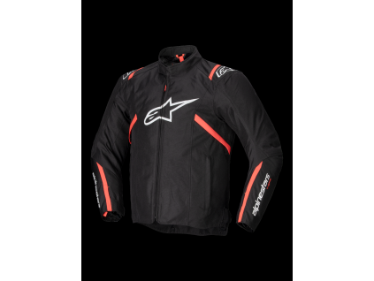 ALPINESTARS Nepremokavá športová moto bunda T-SPS V2 Waterproof – čierna/biela/červená fluo