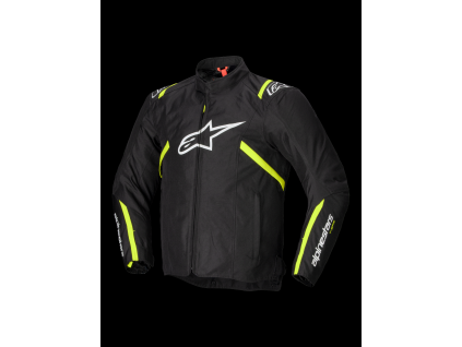 ALPINESTARS Nepremokavá športová moto bunda T-SPS V2 Waterproof – čierna/biela/žltá fluo