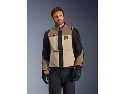 ALPINESTARS Textilná moto bunda Andes Pro Drystar XF – orechová/Aluminum