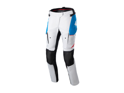 ALPINESTARS Dámske nepremokavé moto nohavice Honda Stella Andes V3 Drystar – ľadová sivá/modrá/jasná červená