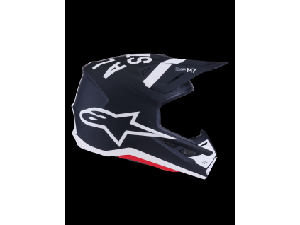 ALPINESTARS Motokrosová prilba S-M7 Dasher ECE 22.06 – Black White Matt