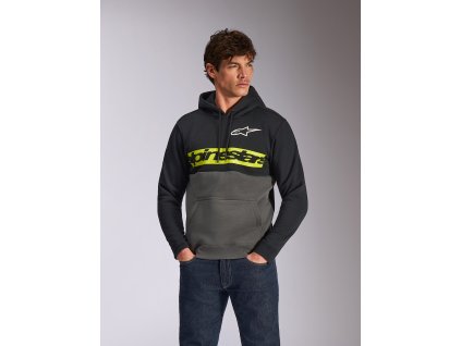 ALPINESTARS Mikina s kapucňou Parallel – čierna/Gunmetal