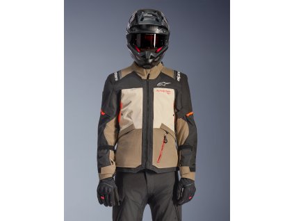 ALPINESTARS Textilná moto bunda Andes V4 Drystar – orechová/Mastic/čierna