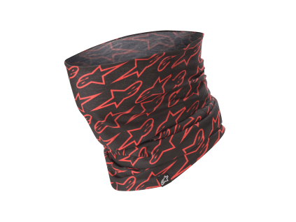 ALPINESTARS Nákrčník Neck Tube – čierna/fluorescenčná červená