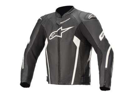ALPINESTARS Kožená moto bunda Faster V2 Airflow – čierna/biela