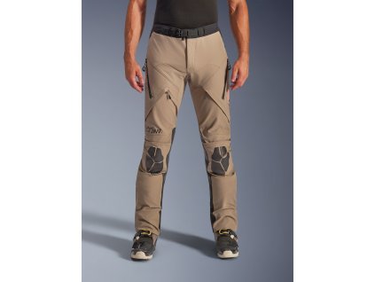 ALPINESTARS Textilné moto nohavice AMT-8 Stretch Drystar XF – orechová/čierna